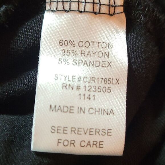 Culture Code black 1X woman's jumpsuit - Picture 5 of 6